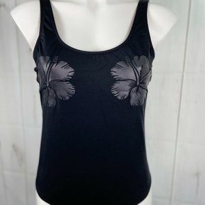 PINK Victoria's Secret Hibiscus Flower Cut Out One Piece Swim Bathing Suit - M